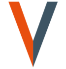 Beeldmerk adVee Dierenartsen, de V staat centraal voor de Veehouder.